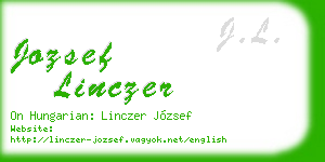 jozsef linczer business card